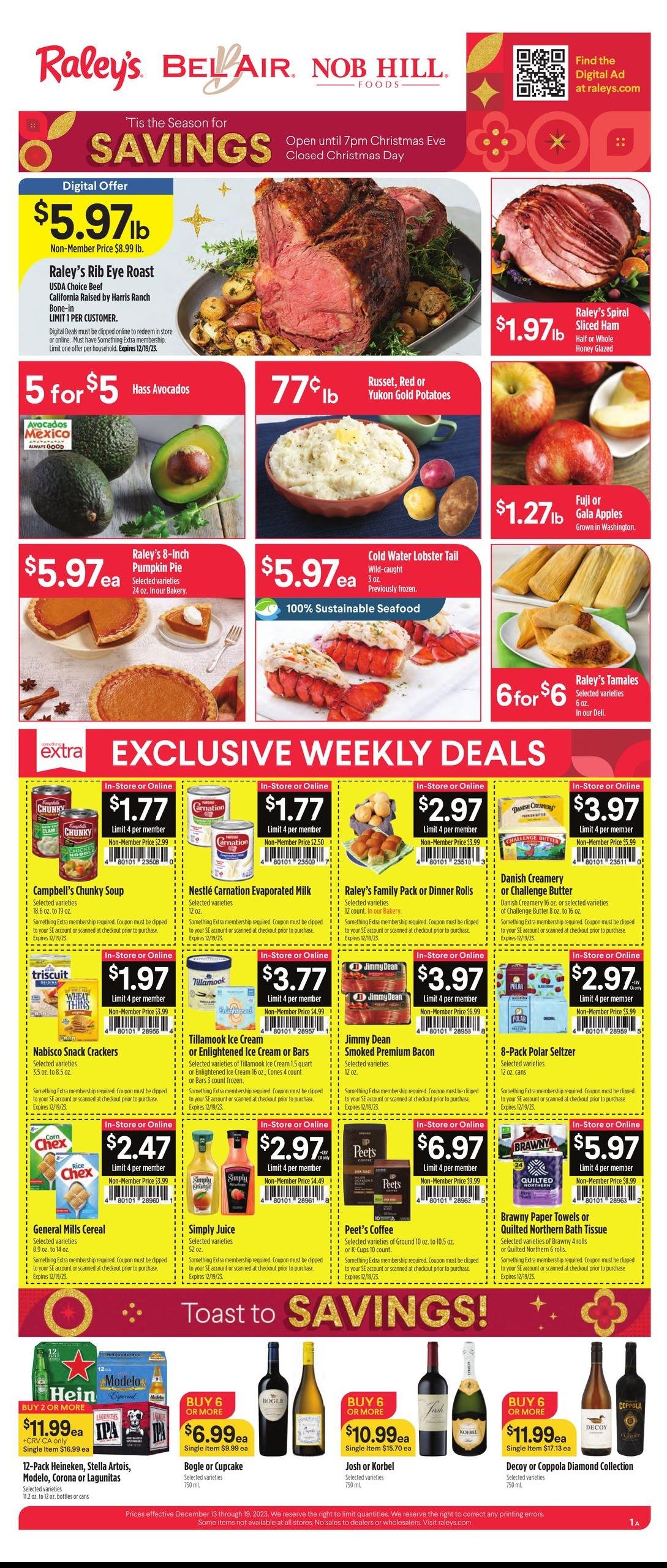 Nob Hill Foods Weekly Ad (121323 - 121923) & Flyer Preview 