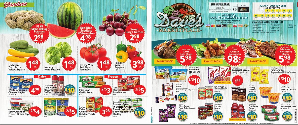 Daves Marketplace Weekly Ad 070523 071623 And Flyer Preview
